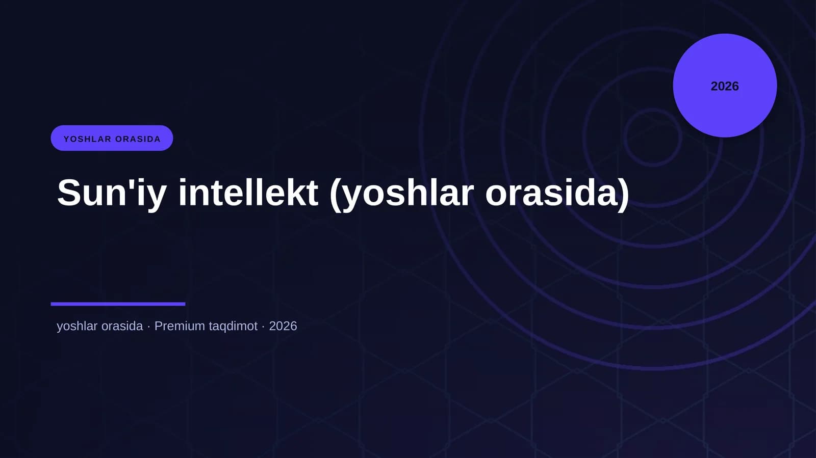 Sun'iy intellekt (yoshlar orasida)