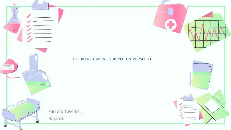 Zamburug’larga qarshi dori vositalarining klinik farmakologiyasi