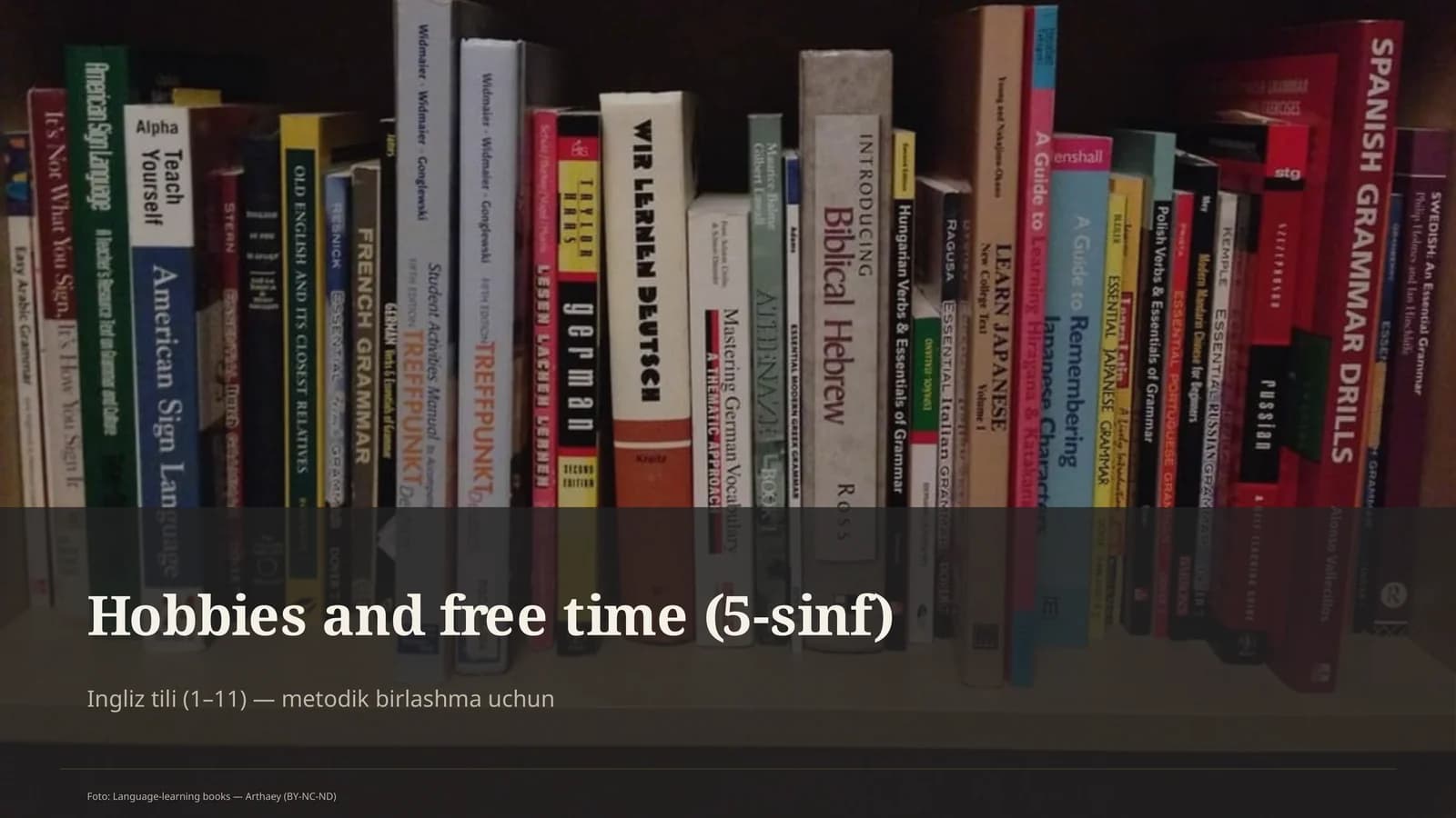 Hobbies and Free Time (5-sinf)