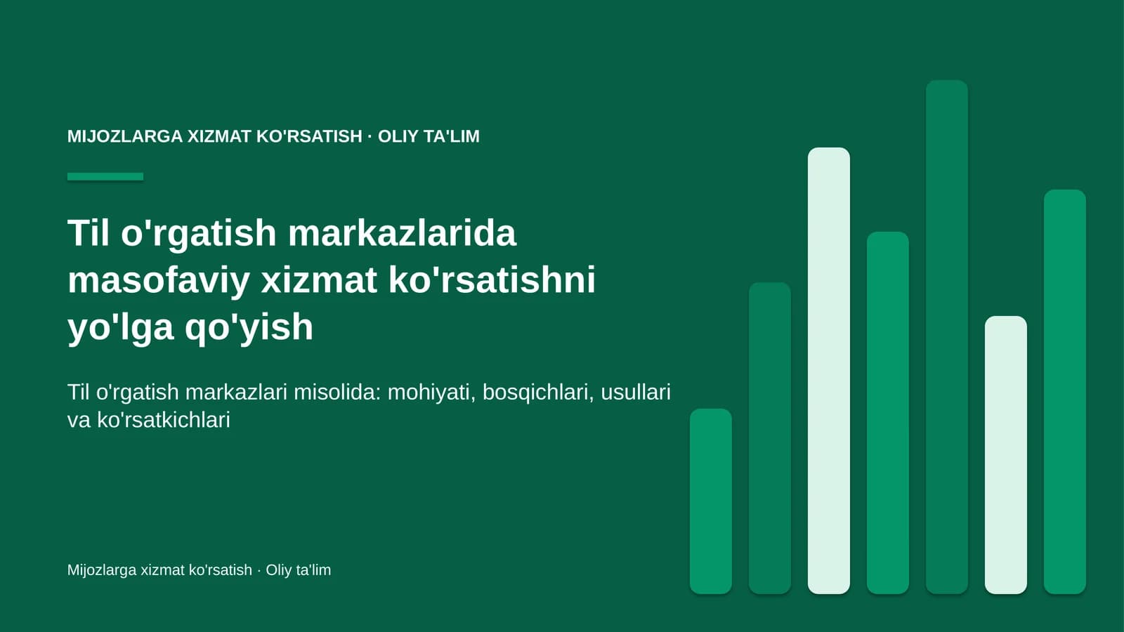 til o'rgatish markazlarida masofaviy xizmat ko'rsatishni yo'lga qo'yish 1648