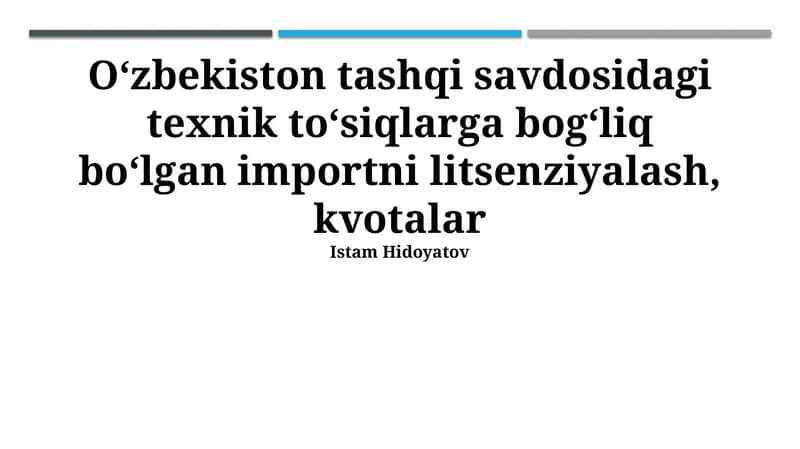Kvotaning qoʻllanilishi va taʼsiri