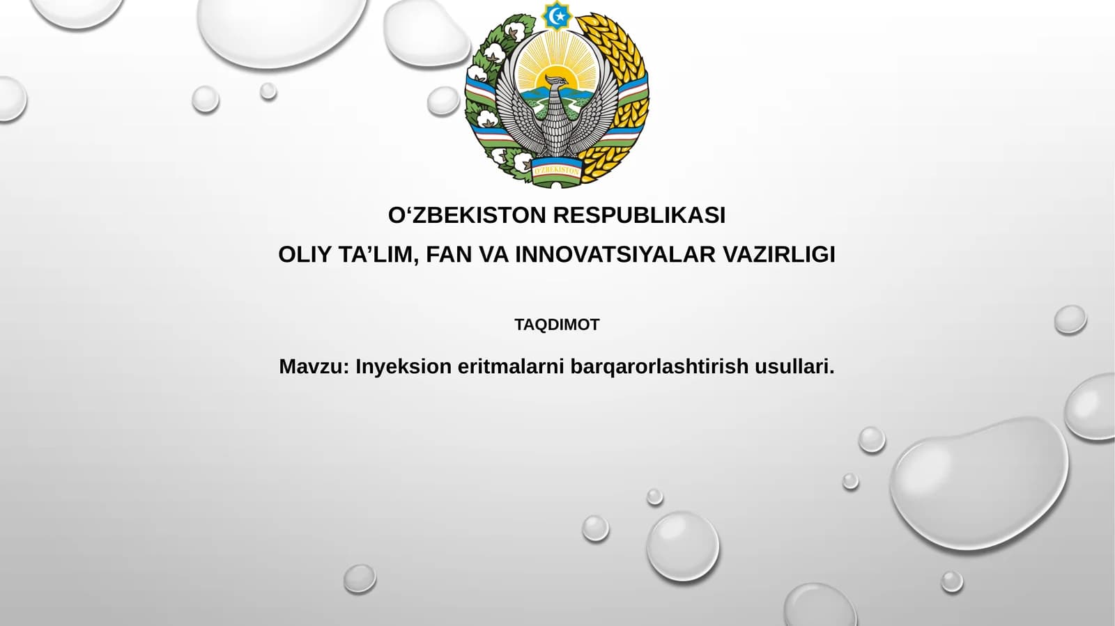 Inyeksioner itmalarni barqarorlashtirish usullari