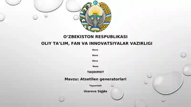 Atsetilen generatorlari