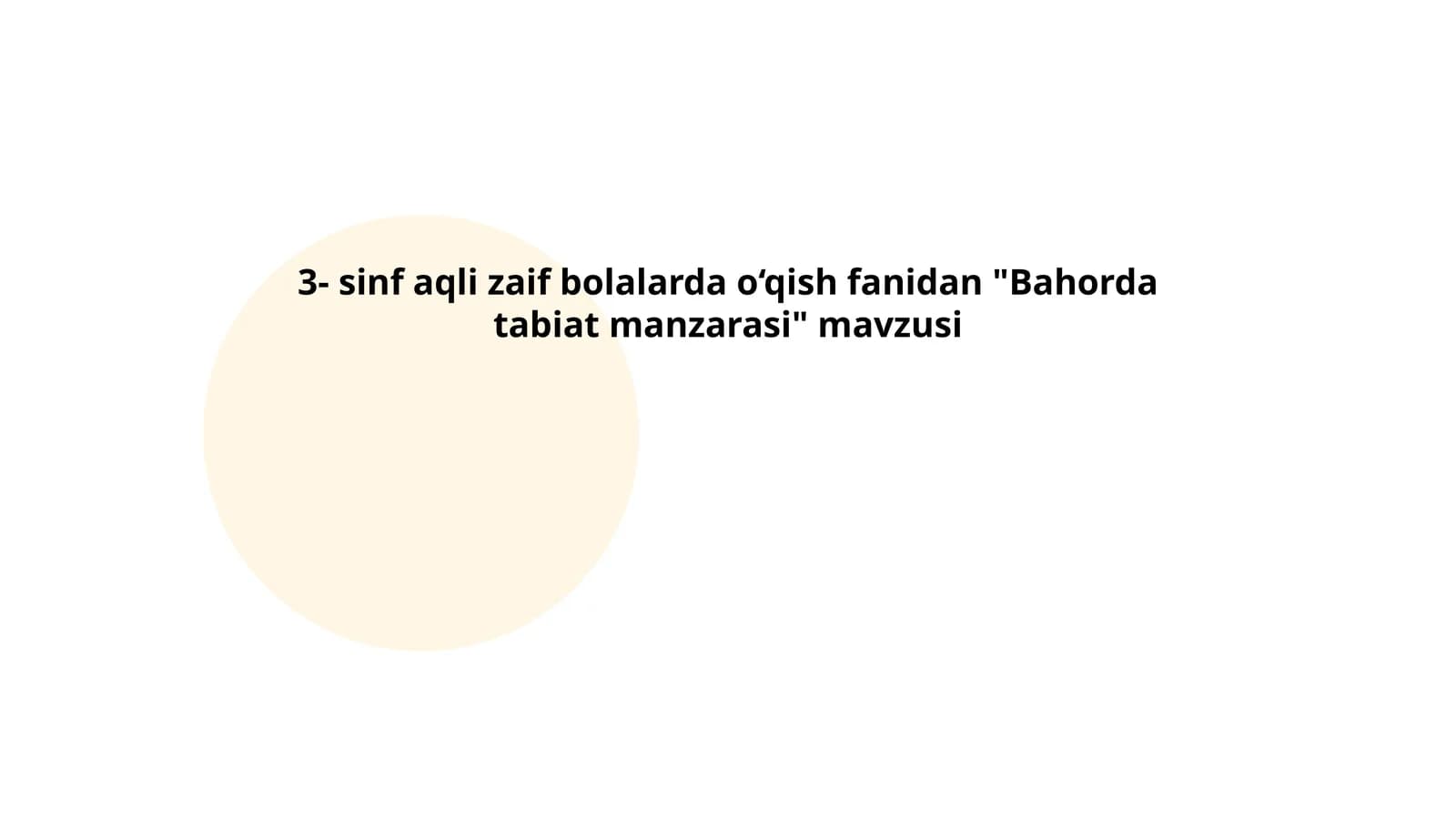 Bahorda tabiat manzarasi