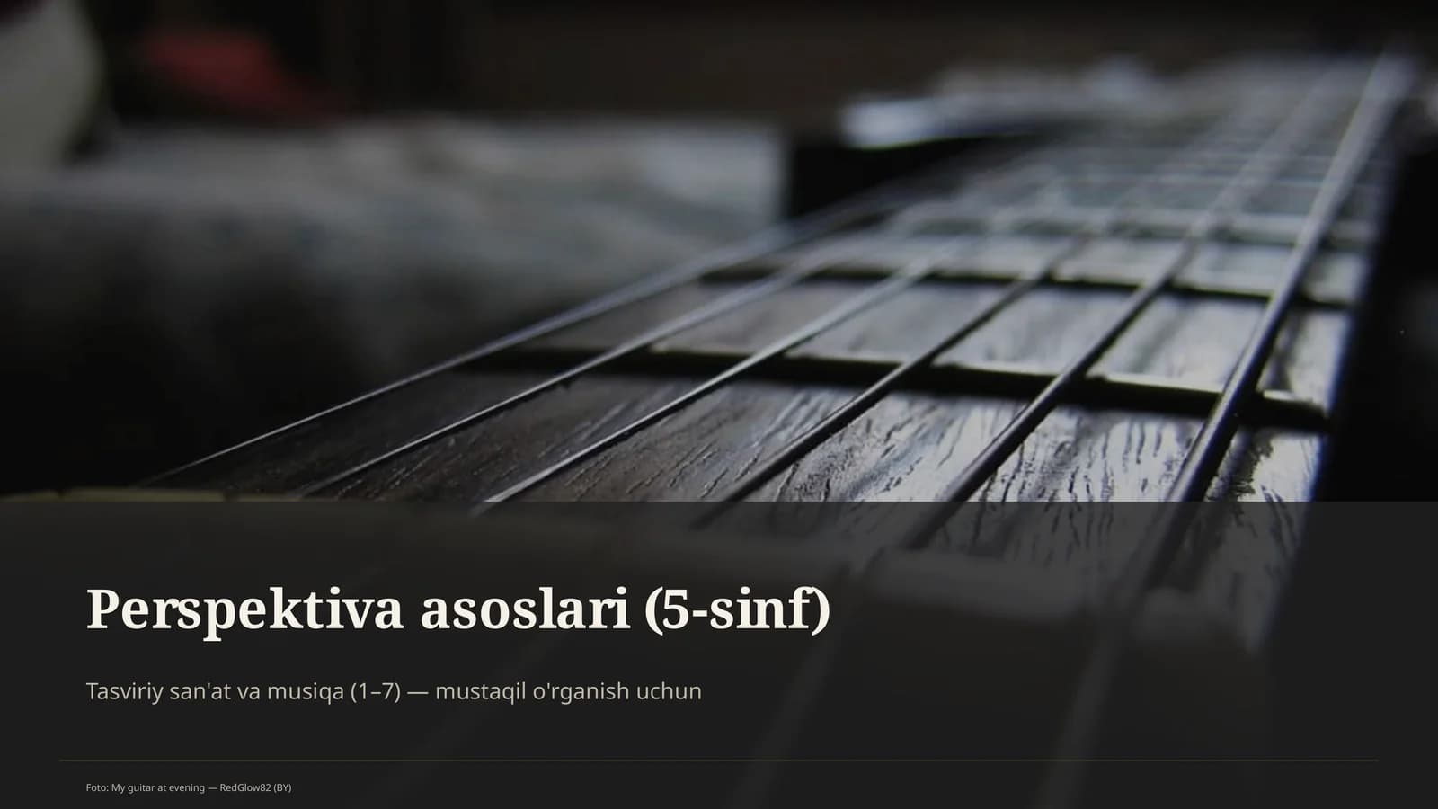 Perspektiva asoslari (5-sinf)
