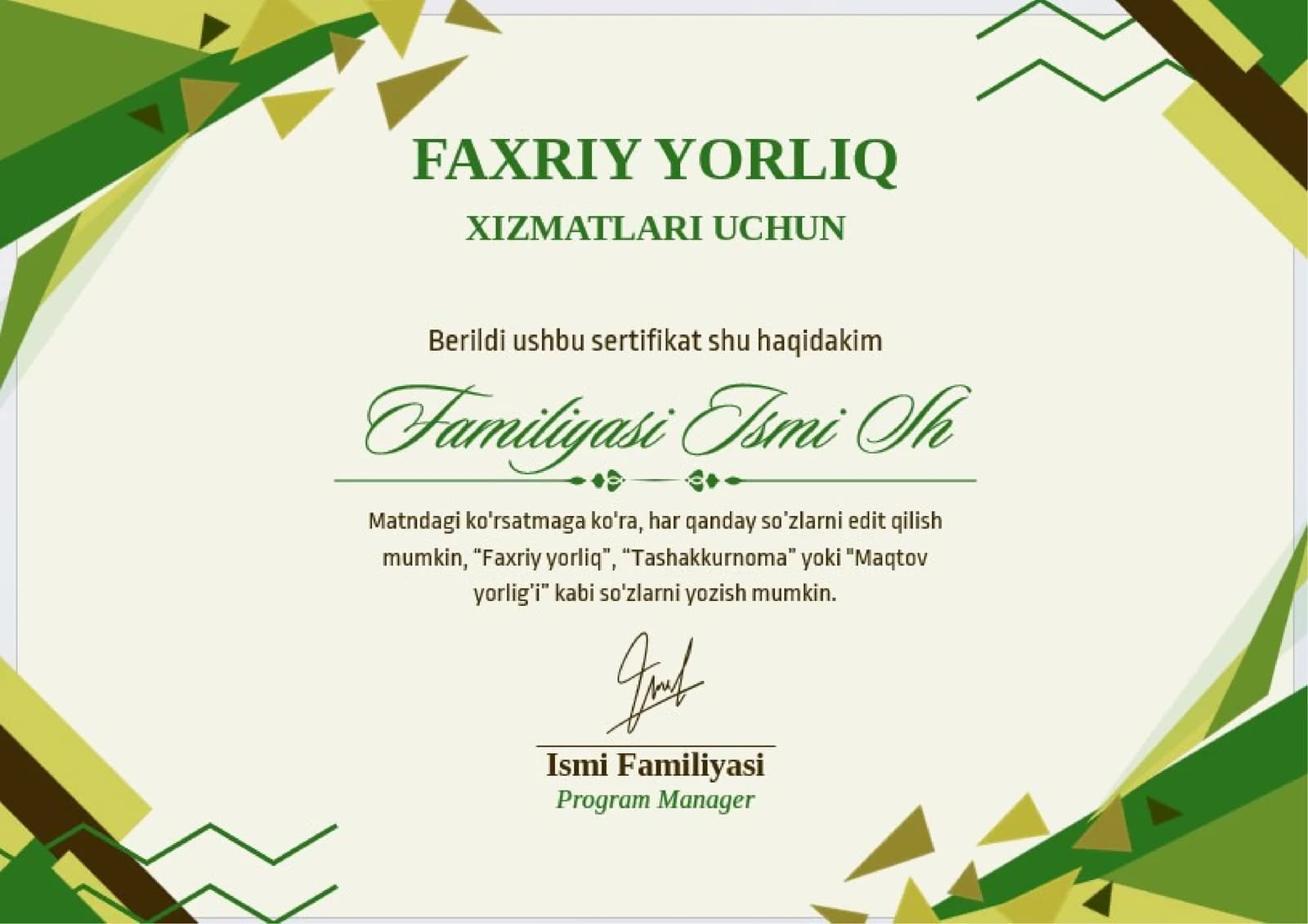 FAXRIY YORLIQ