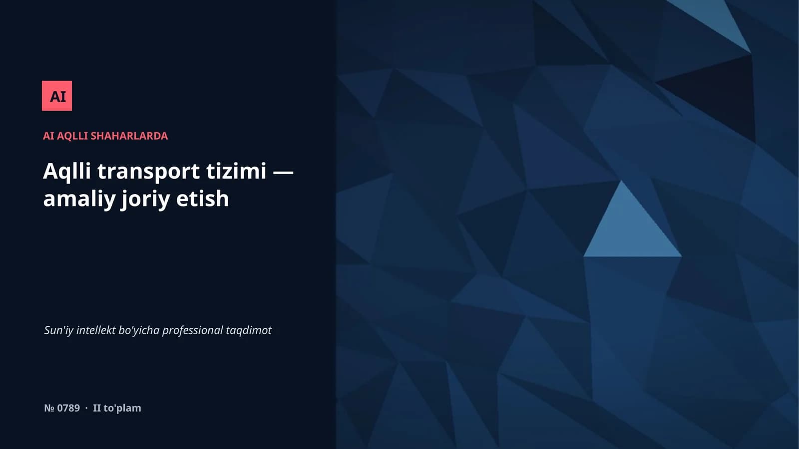 Aqlli transport tizimi