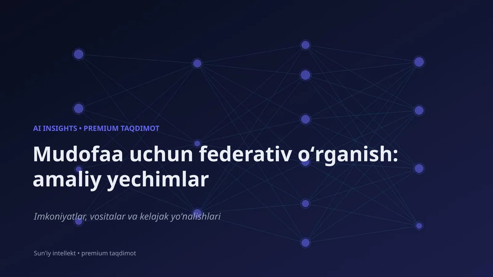 AI INSIGHTS • PREMIUM TAQDIMOT