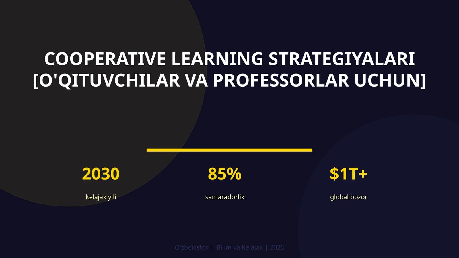 Cooperative learning strategiyalari [o'qituvchilar va professorlar uchun]