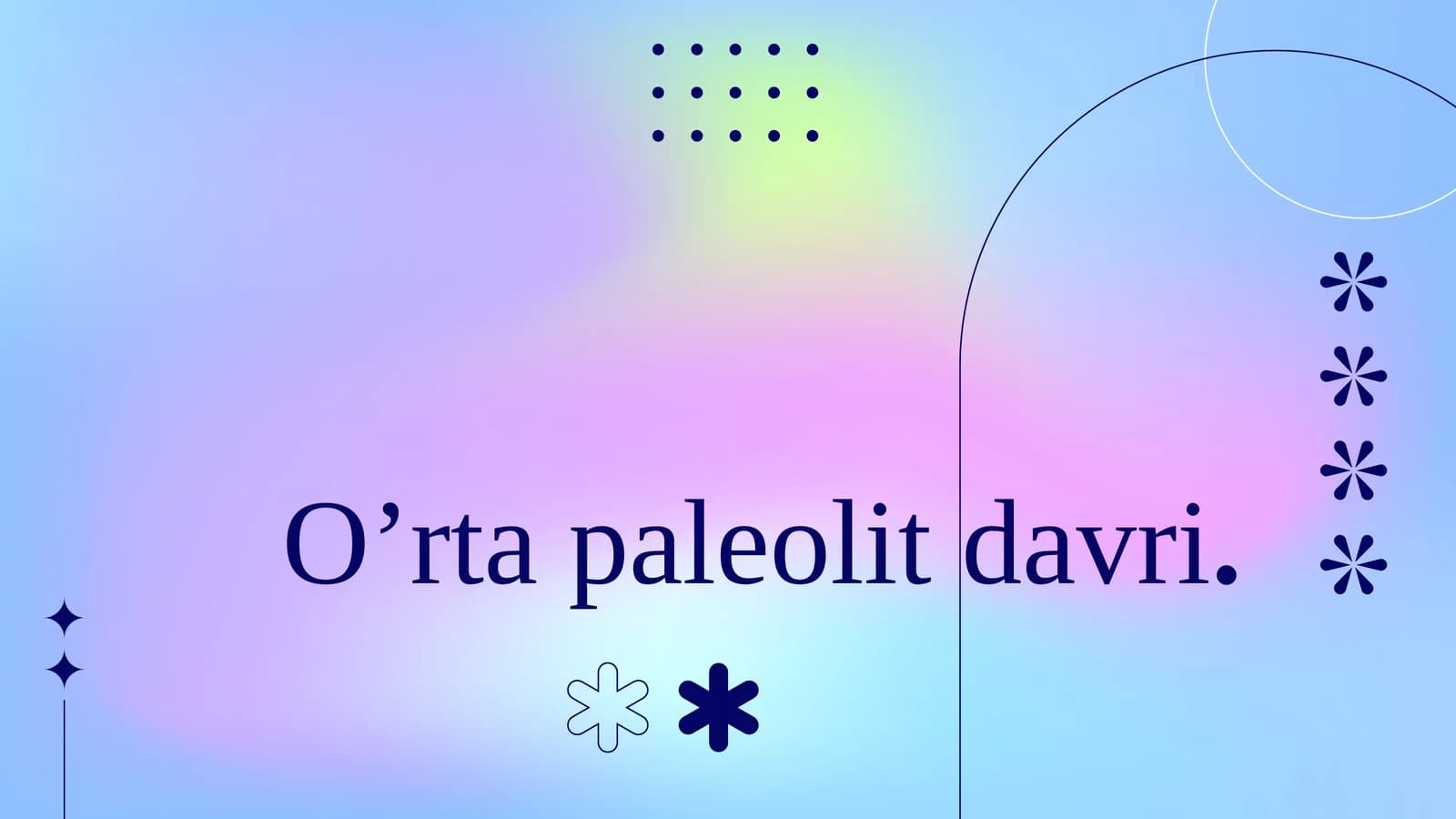 O’rtapaleolitdavri