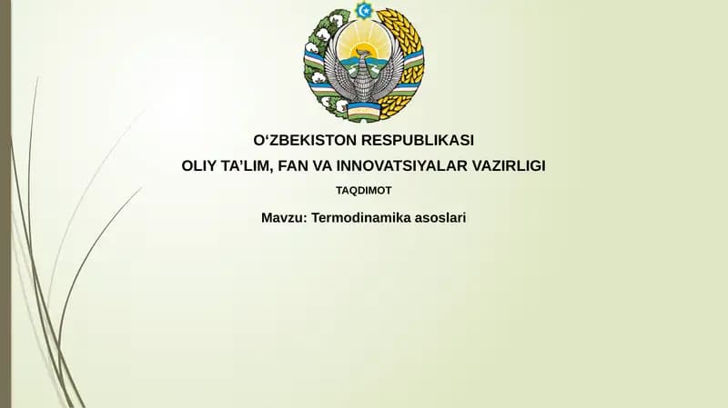 Termodinamikaasoslari