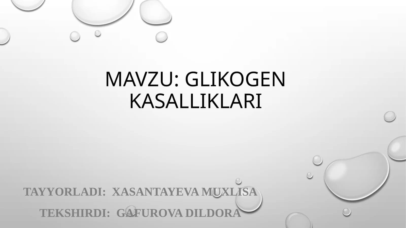 Glikogenkasalliklari