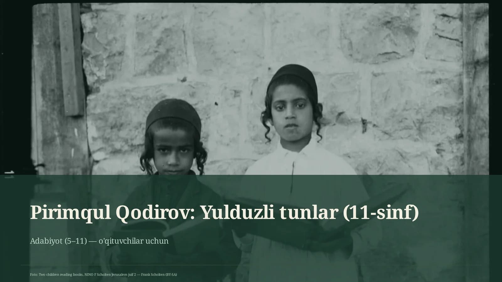 Yulduzli tunlar (11-sinf)