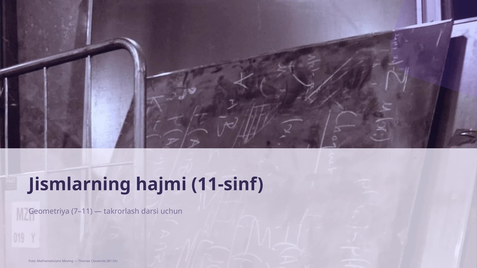 Jismlarning hajmi (11-sinf)