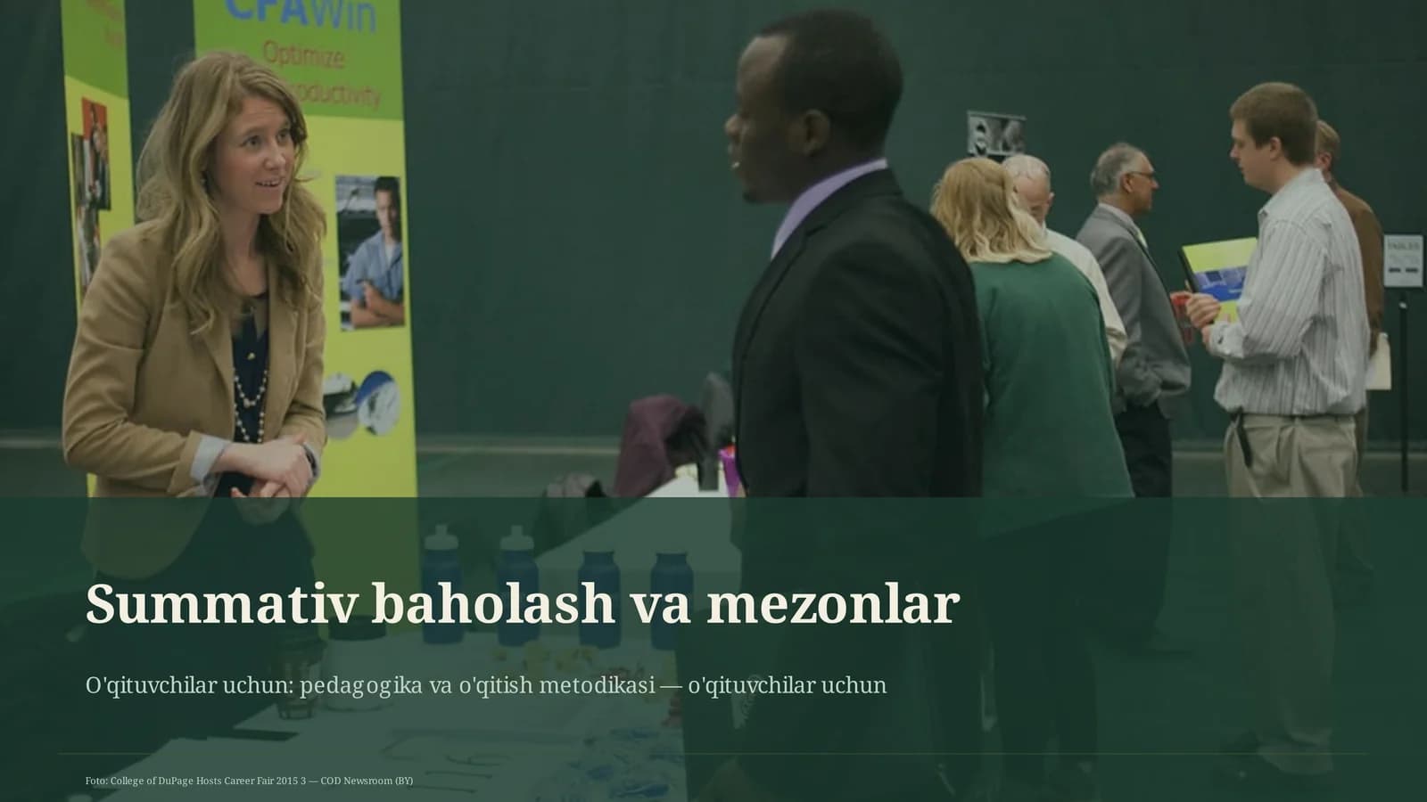 Summativ baholash va mezonlar