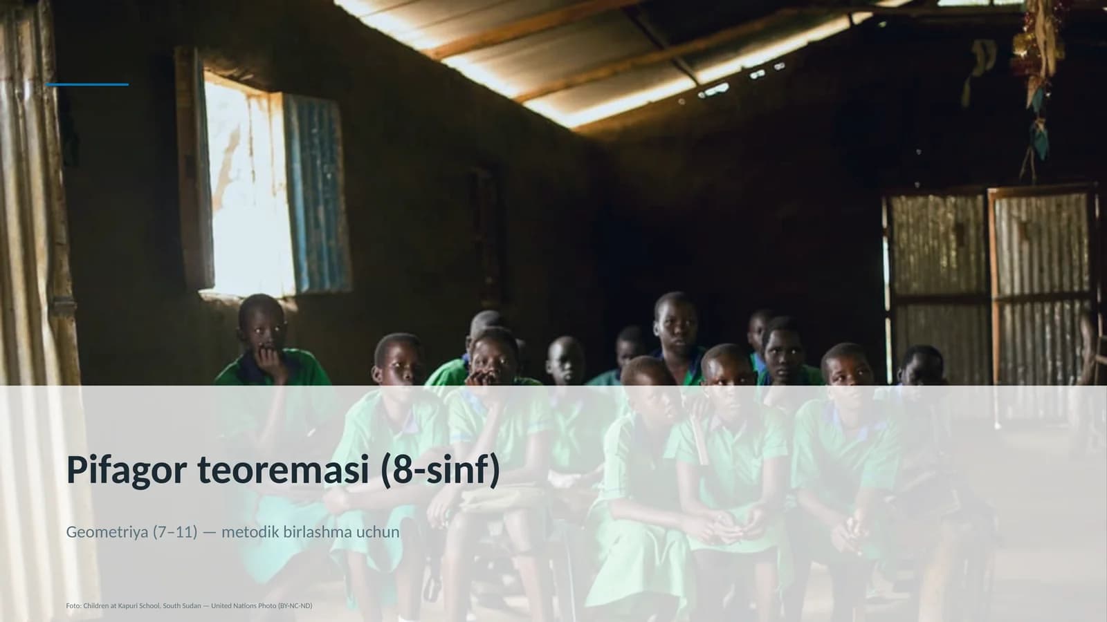 Pifagor teoremasi (8-sinf)