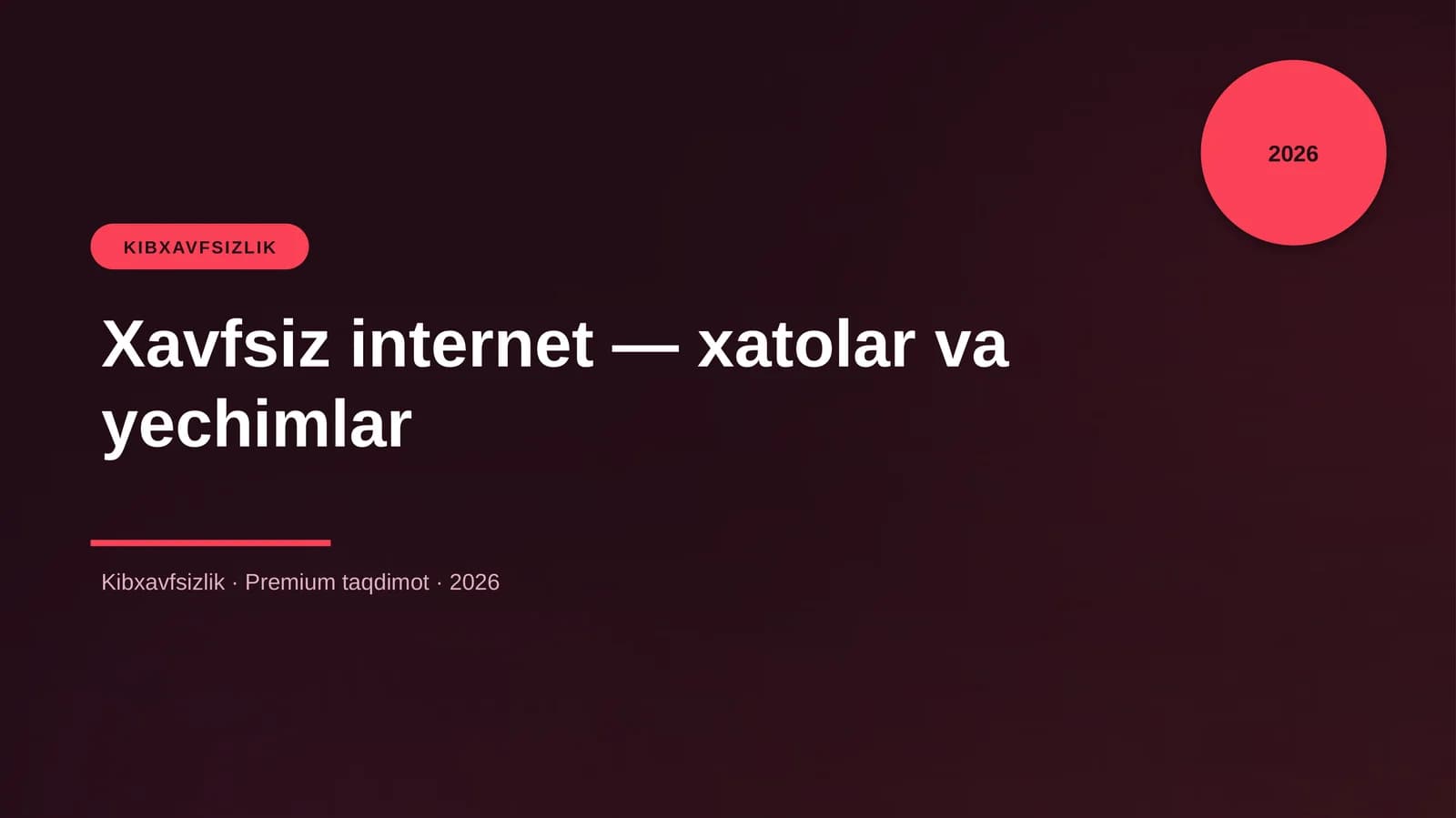 Xavfsiz internet — xatolar va yechimlar