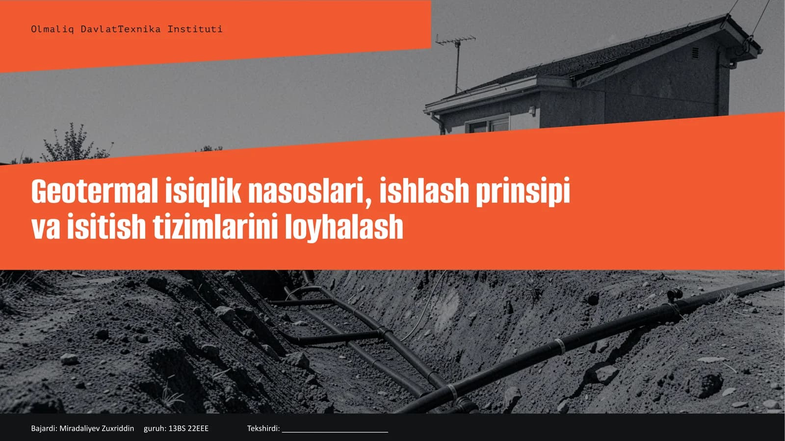 Geotermal tizim