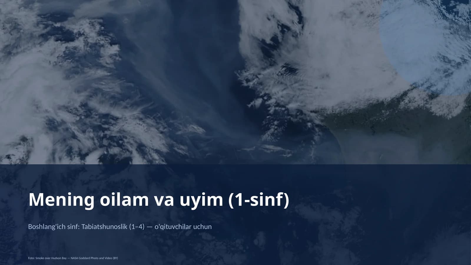 Mening oilam va uyim (1-sinf)