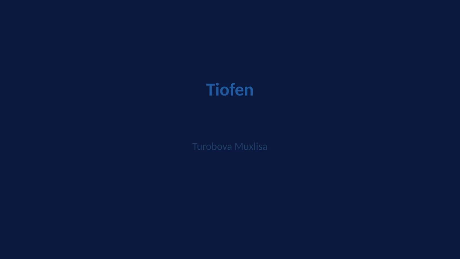 Tiofen