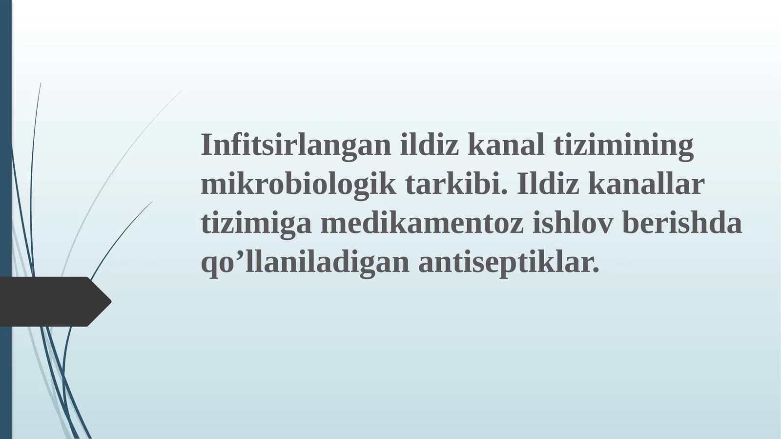Infitsir langan ildiz kanal tizimi