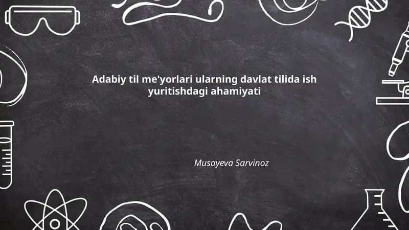 Adabiy til me'yorlari