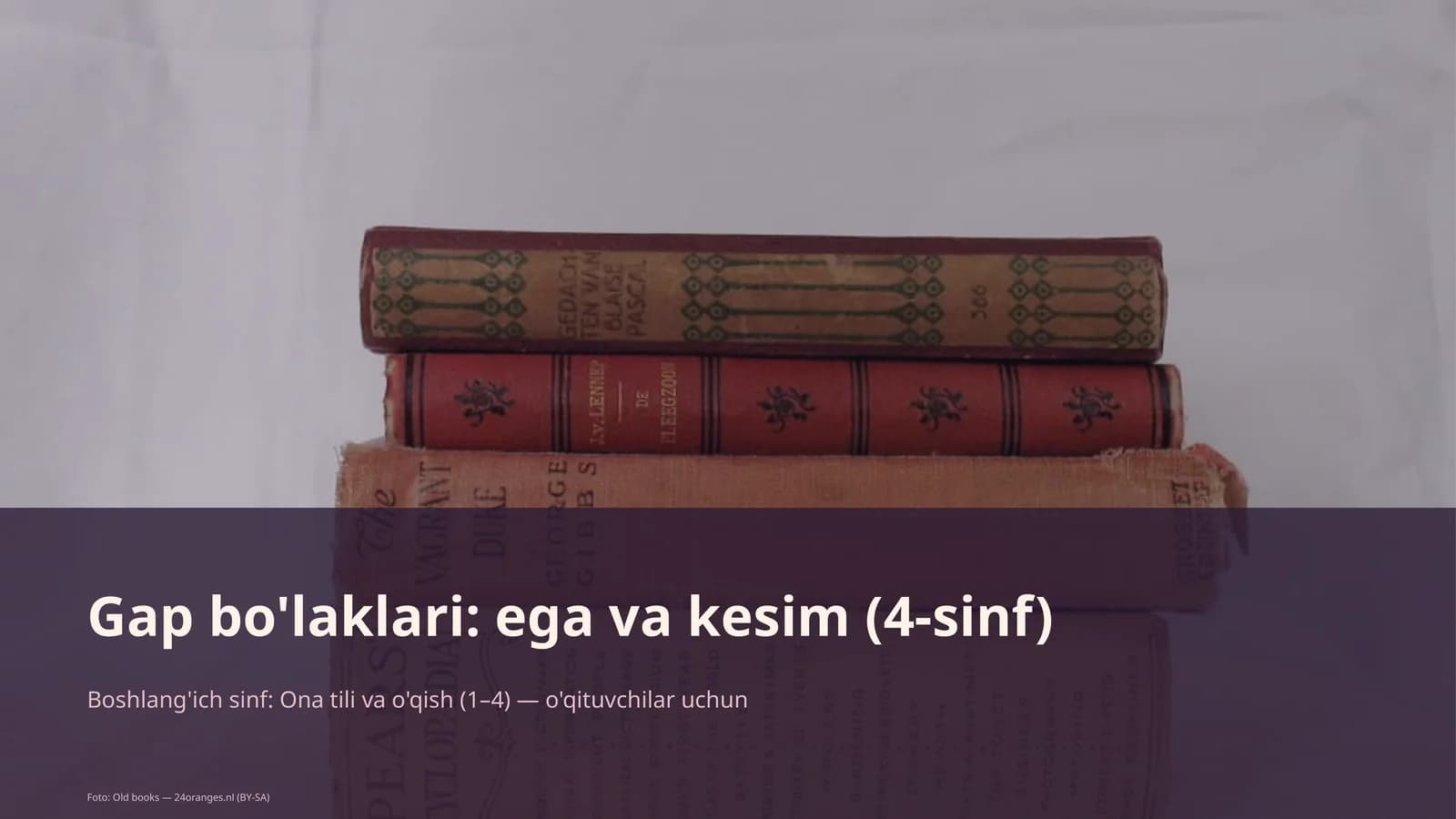 Gap bo'laklari: ega va kesim (4-sinf)