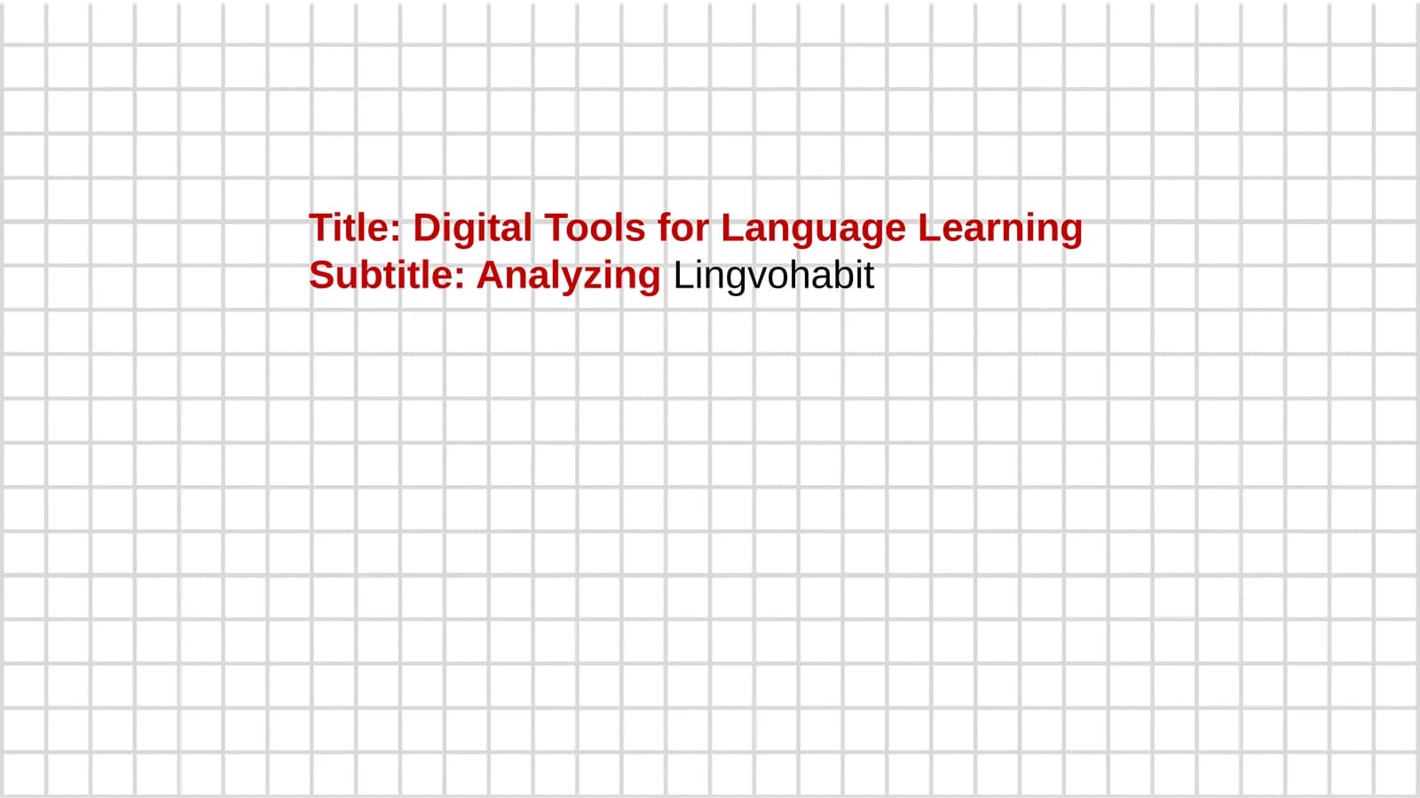 Lingvohabit