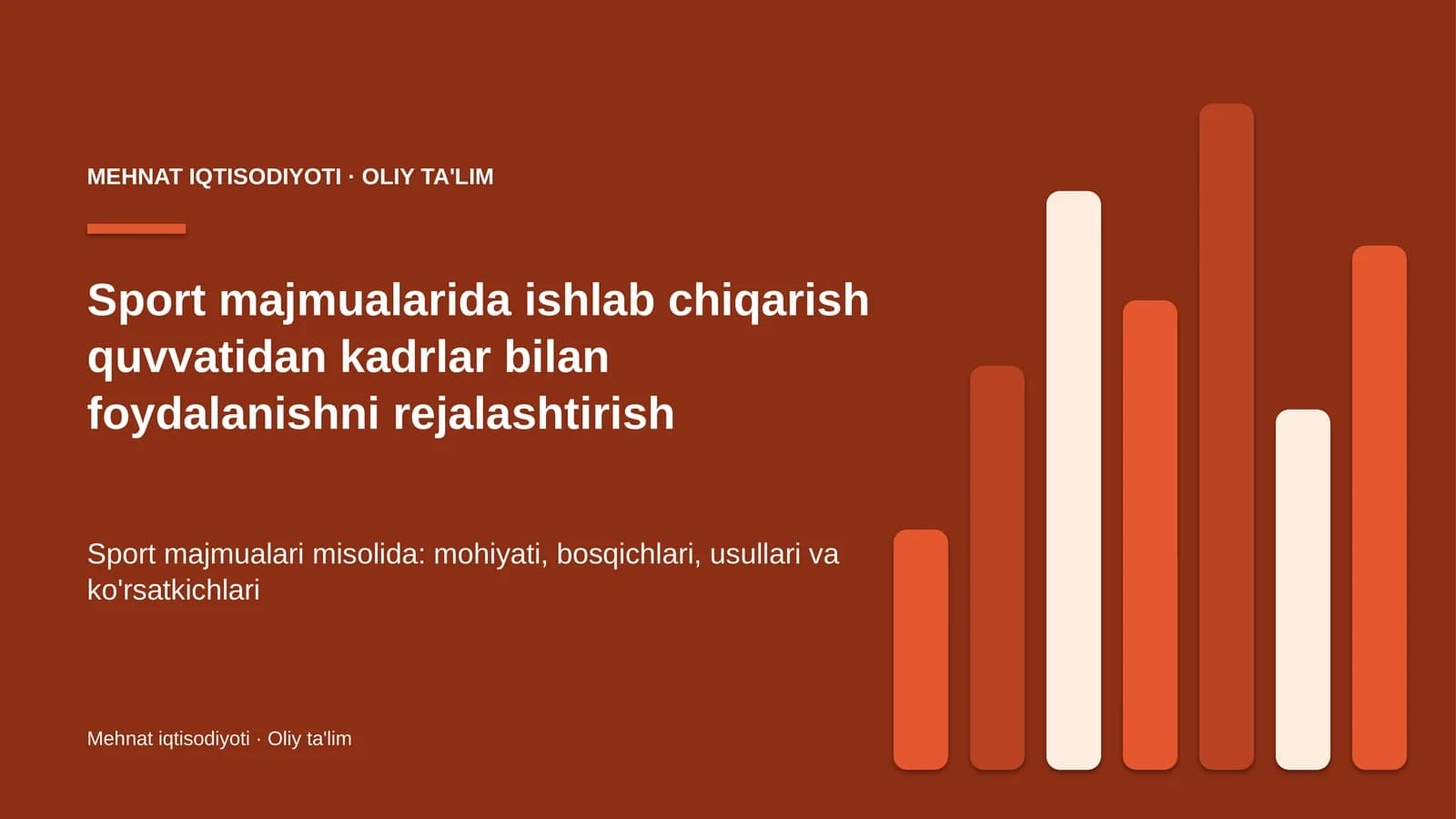 sport majmualarida ishlab chiqarish quvvatidan kadrlar bilan foydalanishni rejalashtirish 6859
