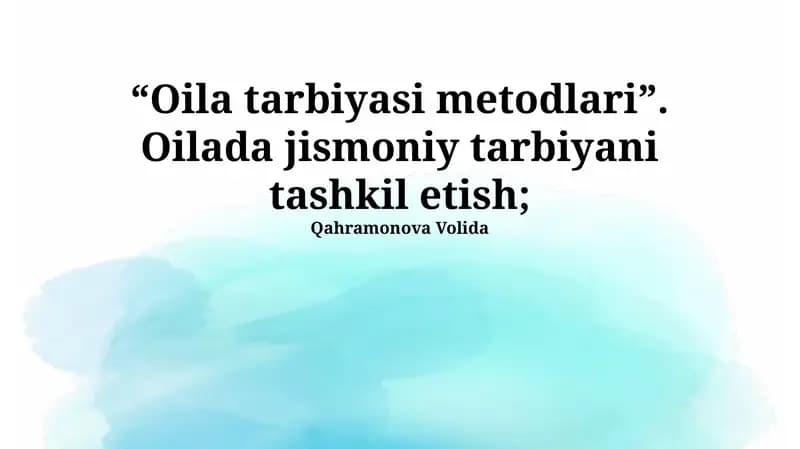 Sog‘lom Oila