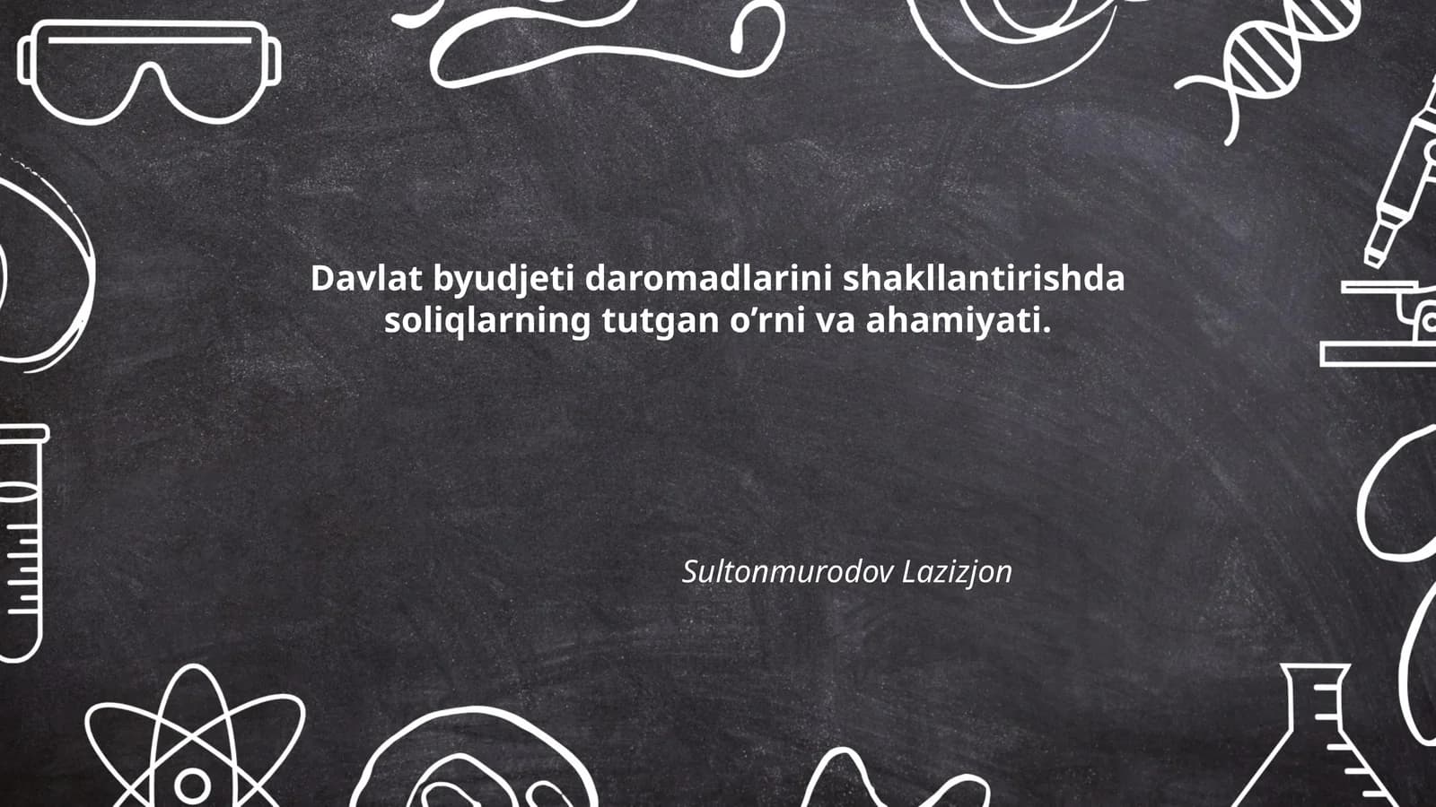 Davlat byudjeti daromadlarini shakllantirishda soliqlarning tutgan o'rni va ahamiyati