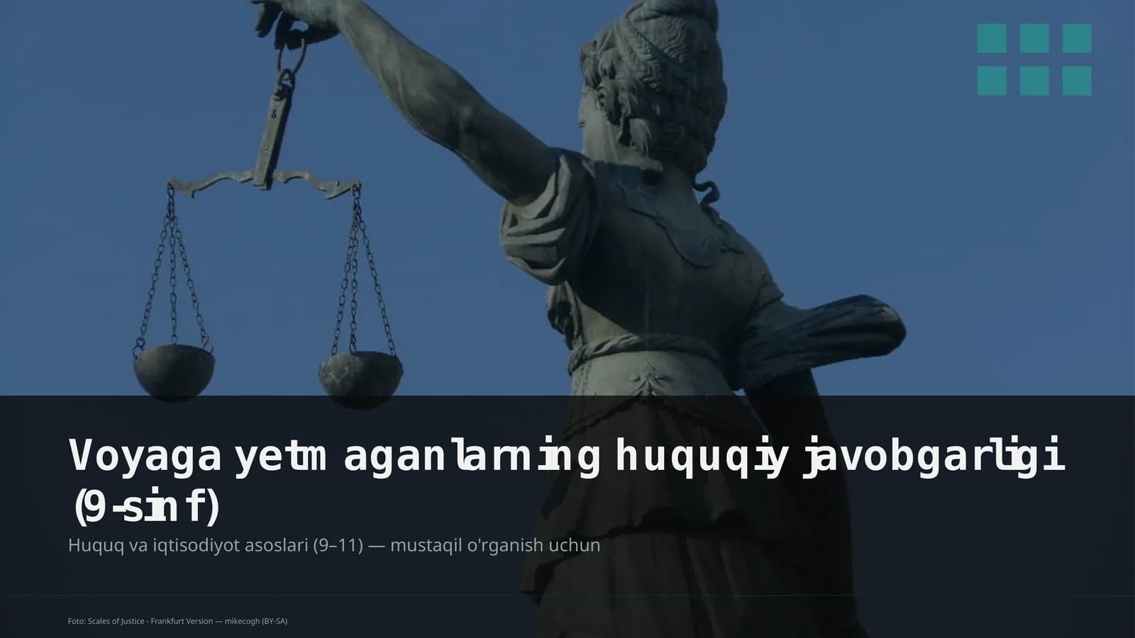 Huquq va iqtisodiyot asoslari (9–11)