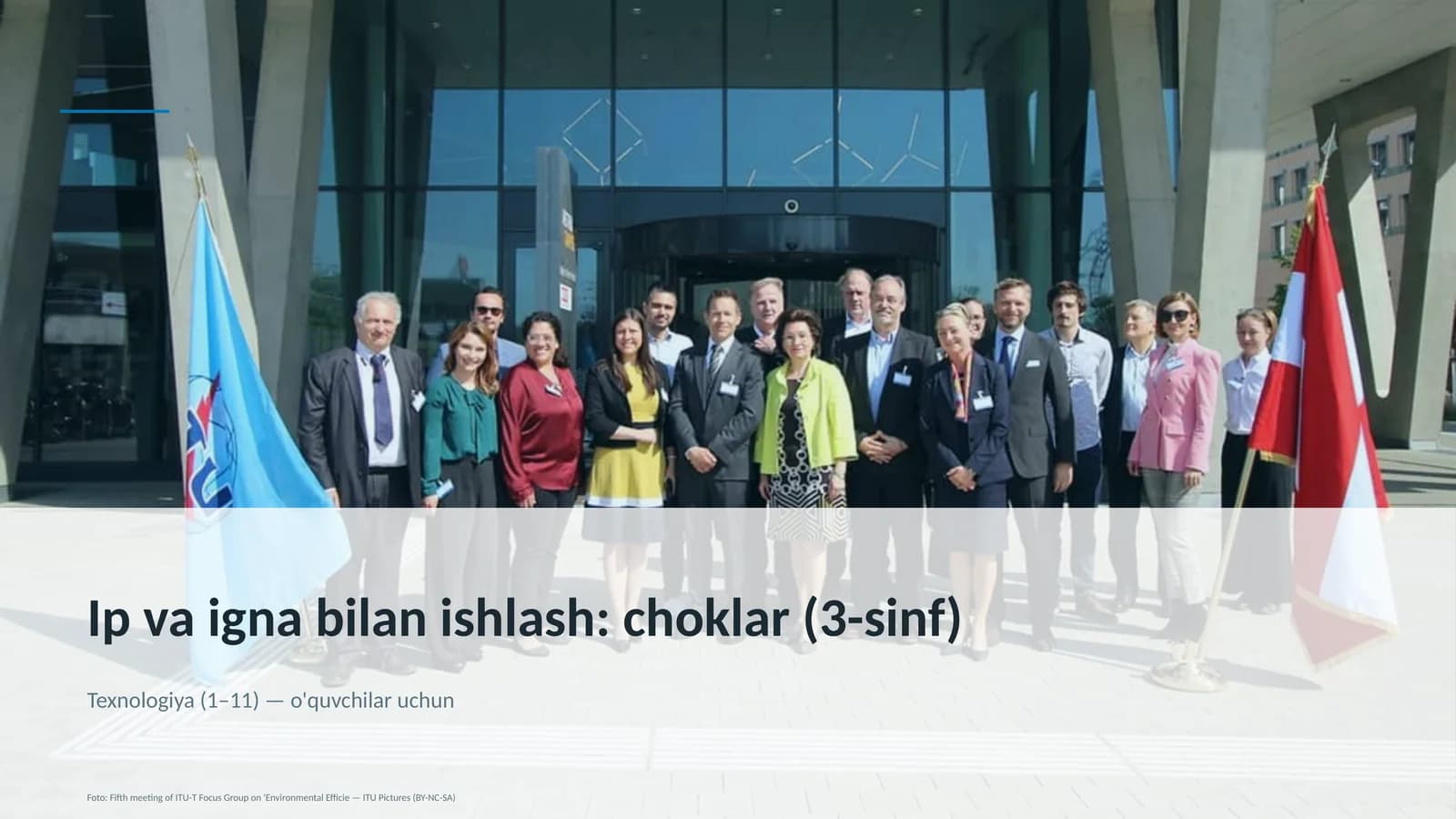 Ip va igna bilan ishlash: choklar (3-sinf)