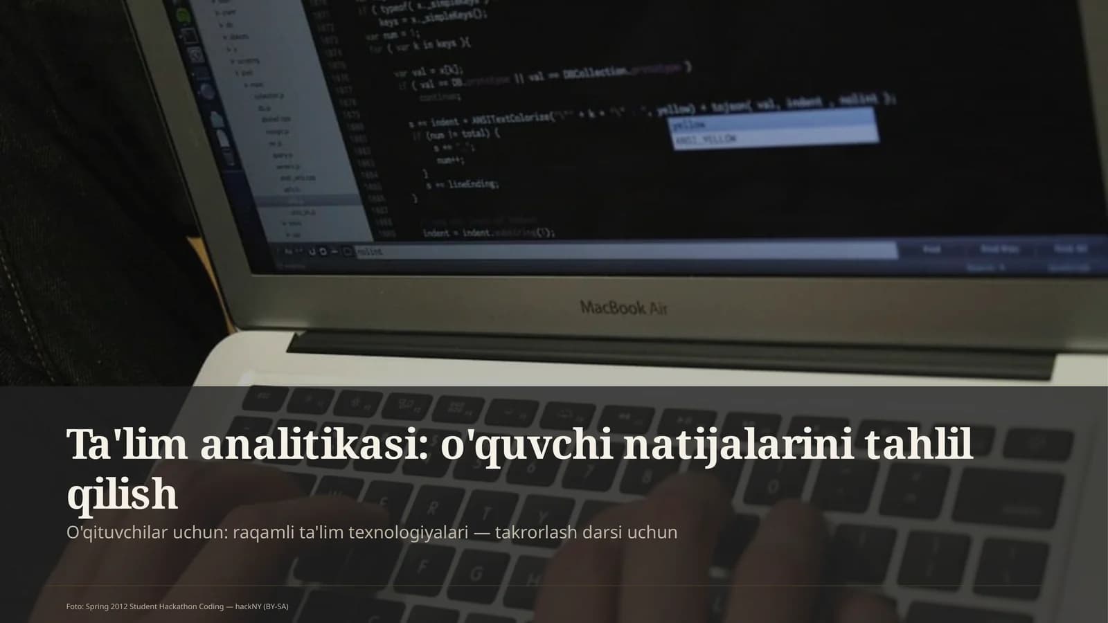 Ta'lim analitikasi: o'quvchi natijalarini tahlil qilish