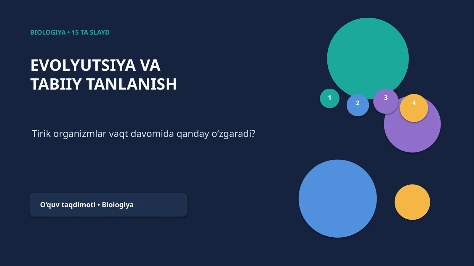 EVOLYUTSIYA VA TABIIY TANLANISH