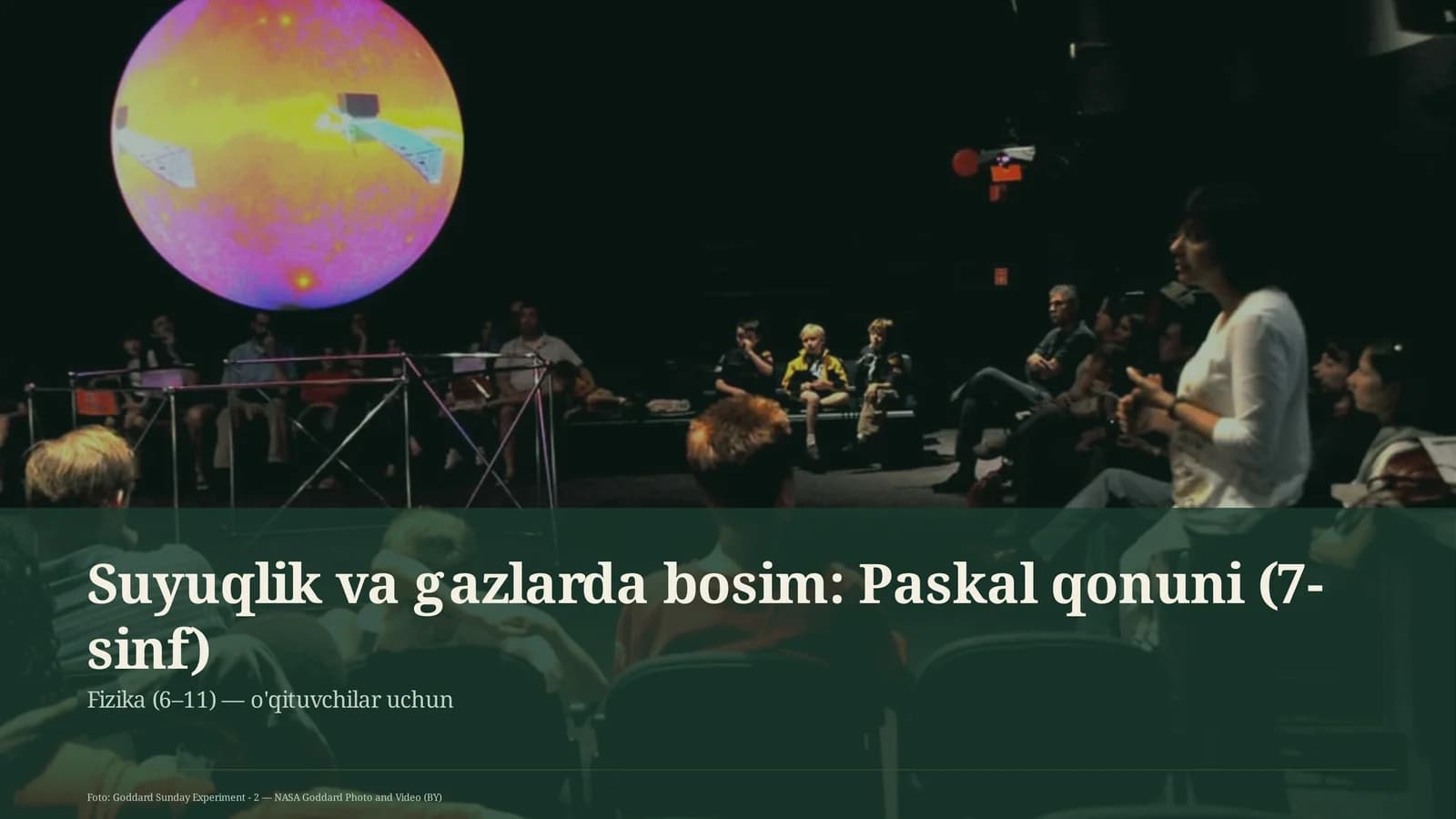 Suyuqlik va gazlarda bosim: Paskal qonuni (7-sinf)