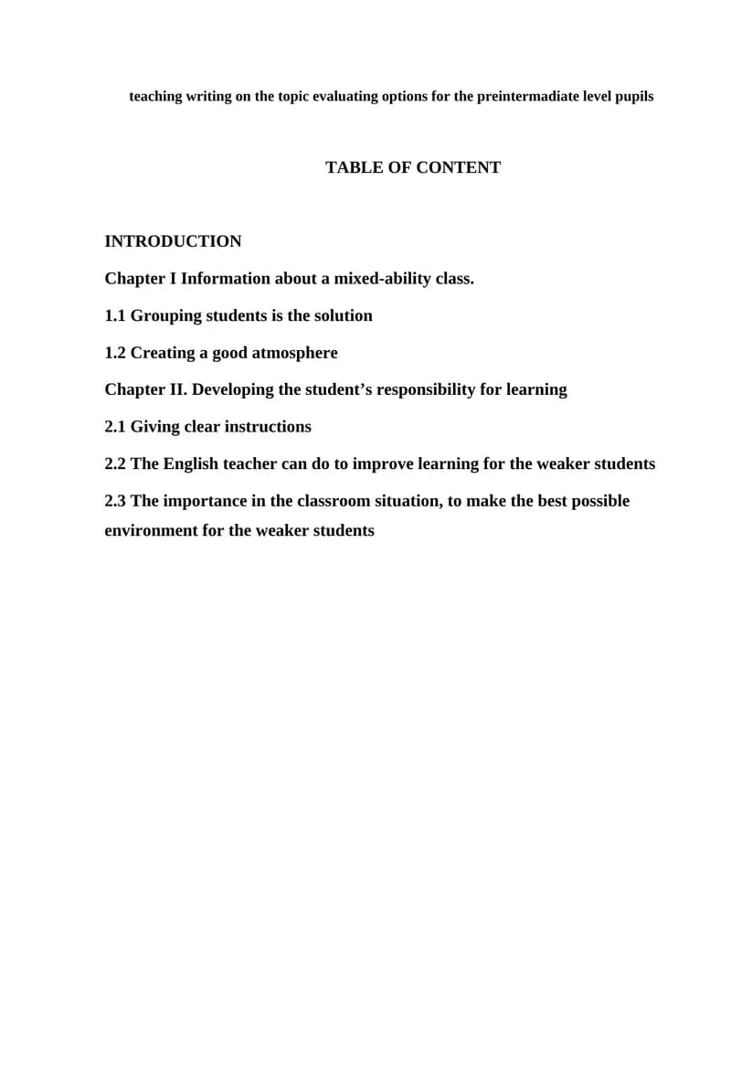 Teaching Writing in Mixed-ability Classrooms