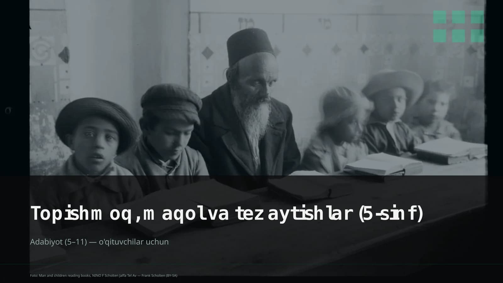 Topishmoq, maqol va tez aytishlar (5-sinf)