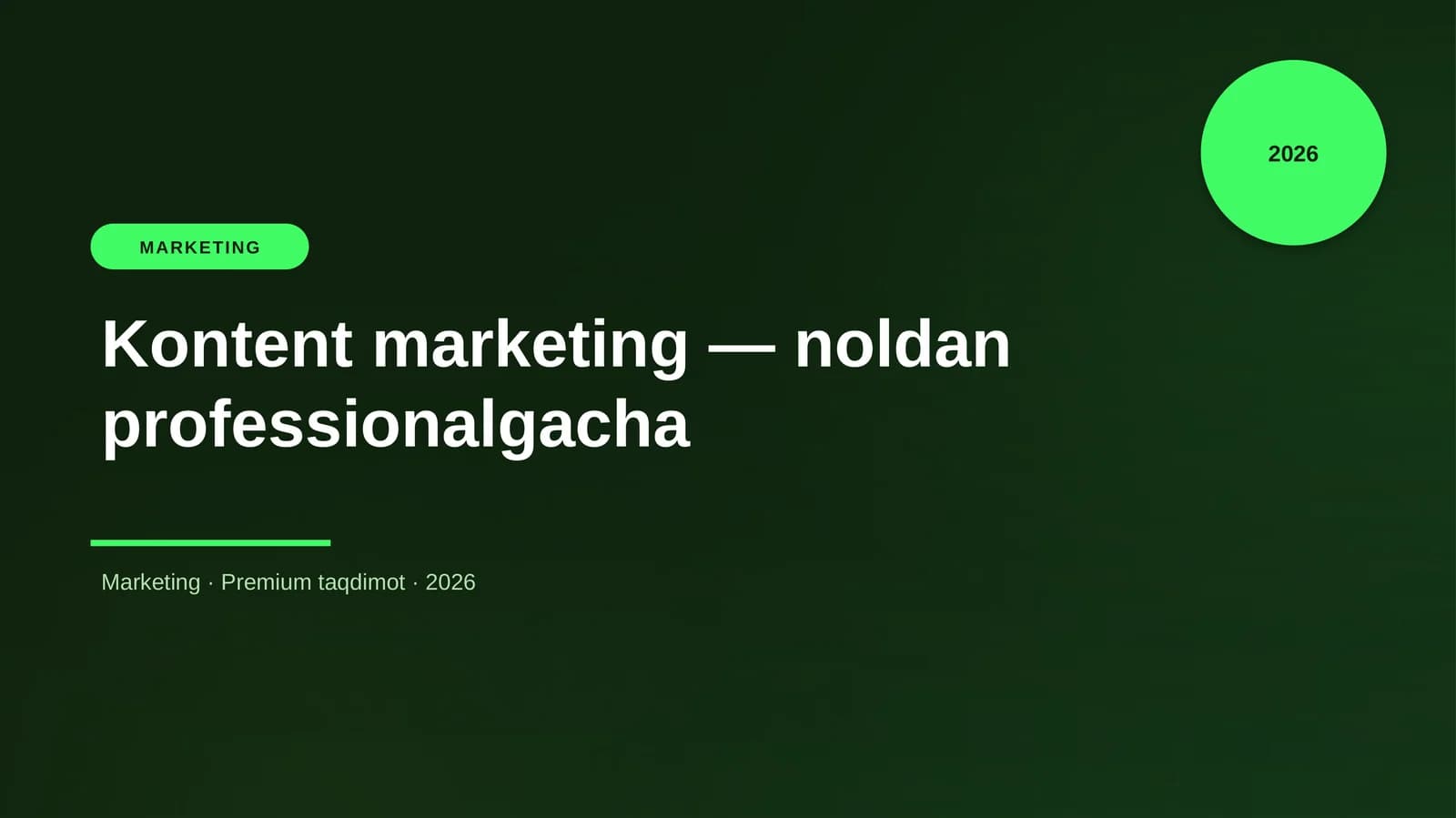 Kontent marketing — noldan professionalgacha