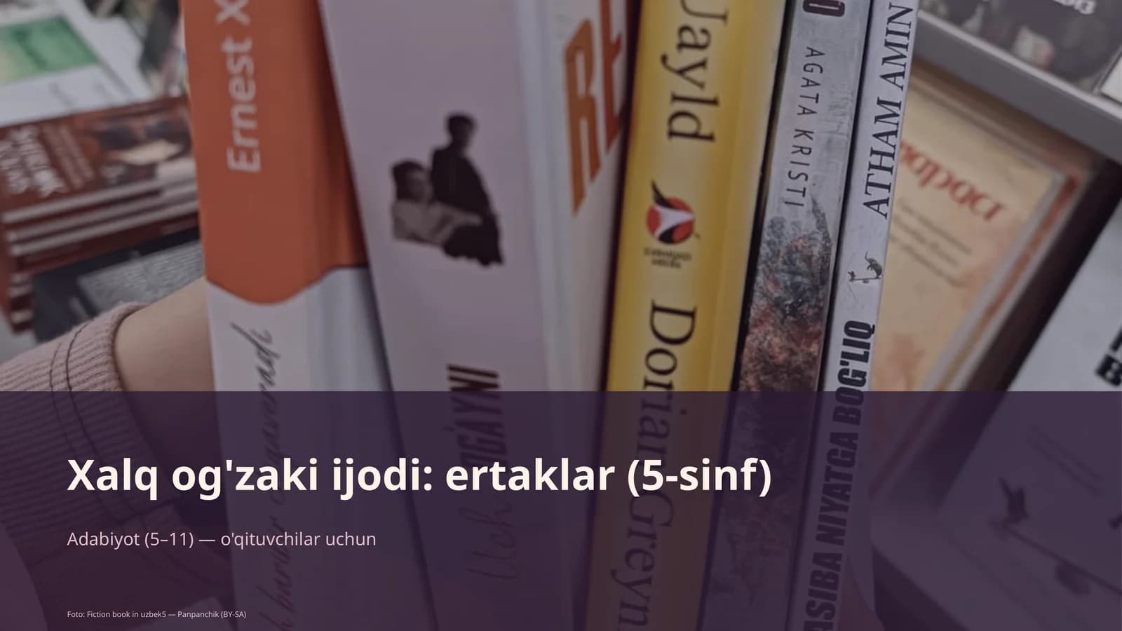 Xalq og'zaki ijodi: ertaklar (5-sinf)