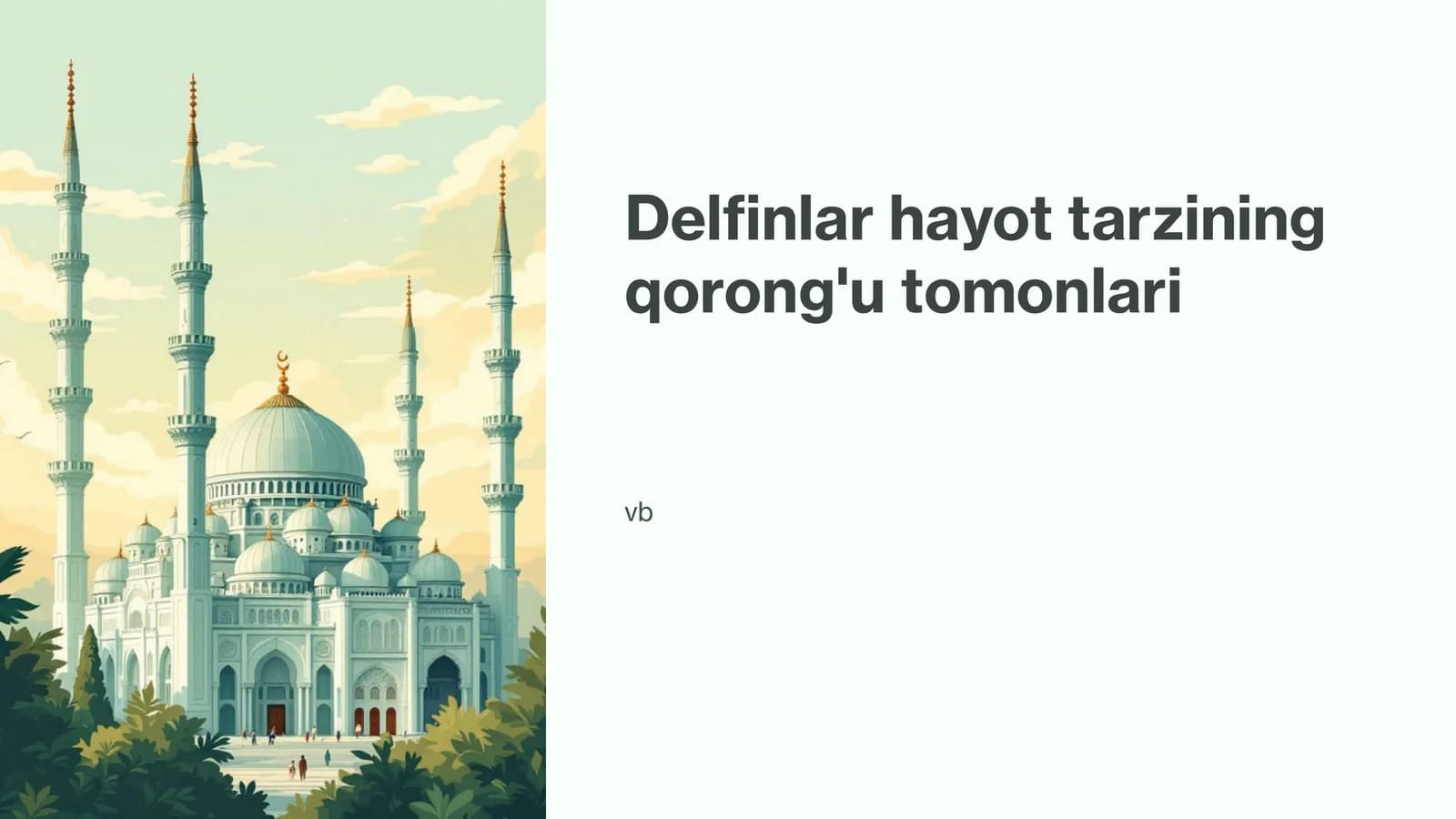 Delfinlar hayot tarzining qorong'u tomonlari
