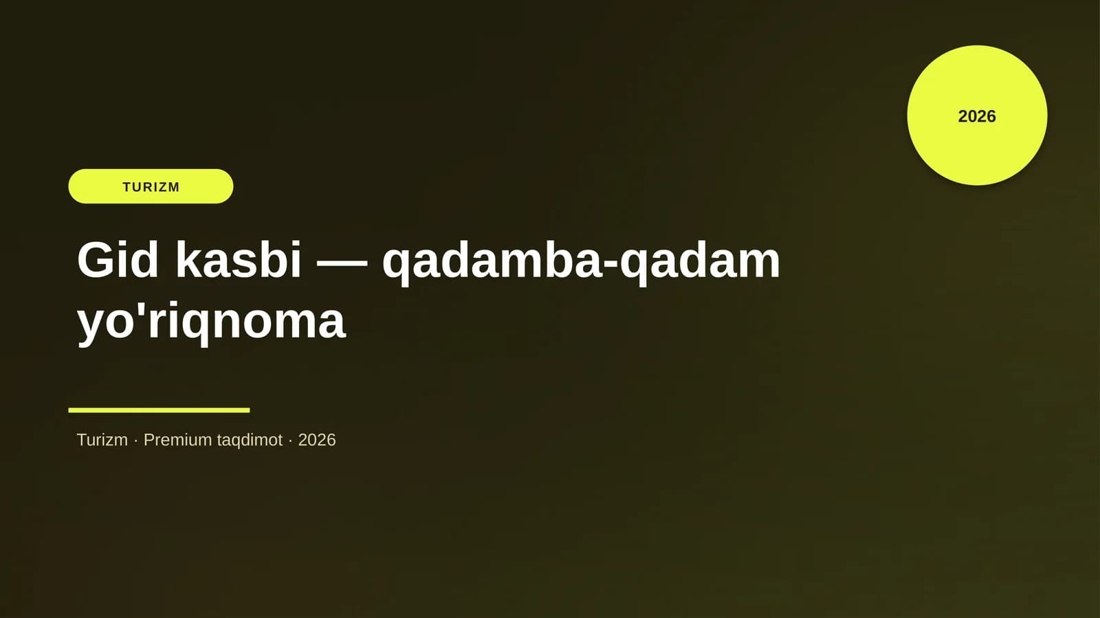 Gid kasbi — qadamba-qadam yo'riqnoma