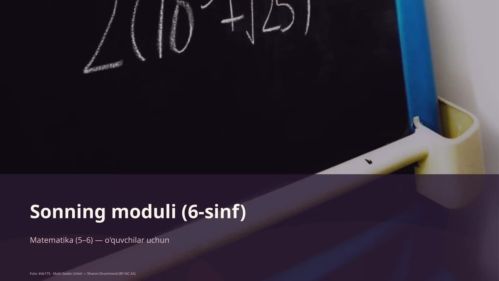Sonning moduli (6-sinf)