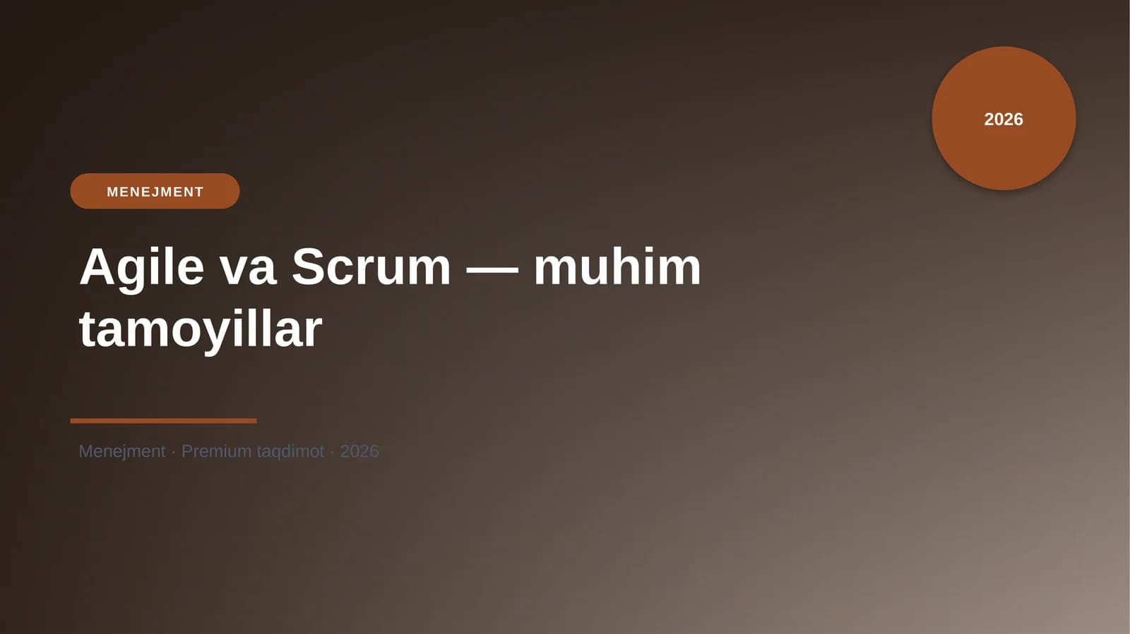 Agile va Scrum — muhim tamoyillar