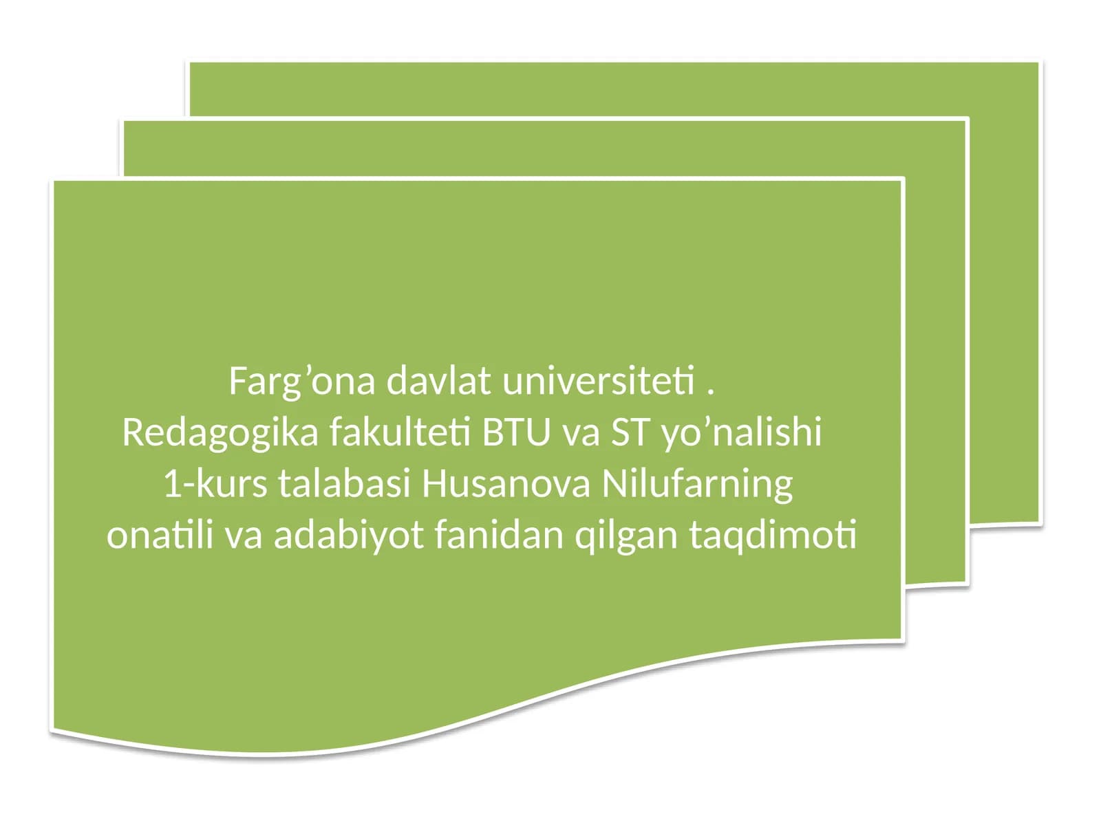 ona tili va adabiyoti fanidan qilgan taqdimot