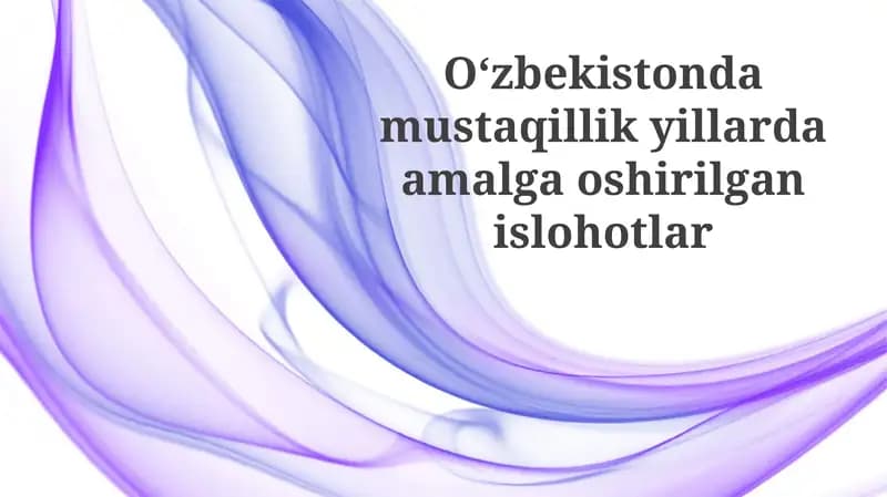 Huquqiy va Sud-huquq islohotlari