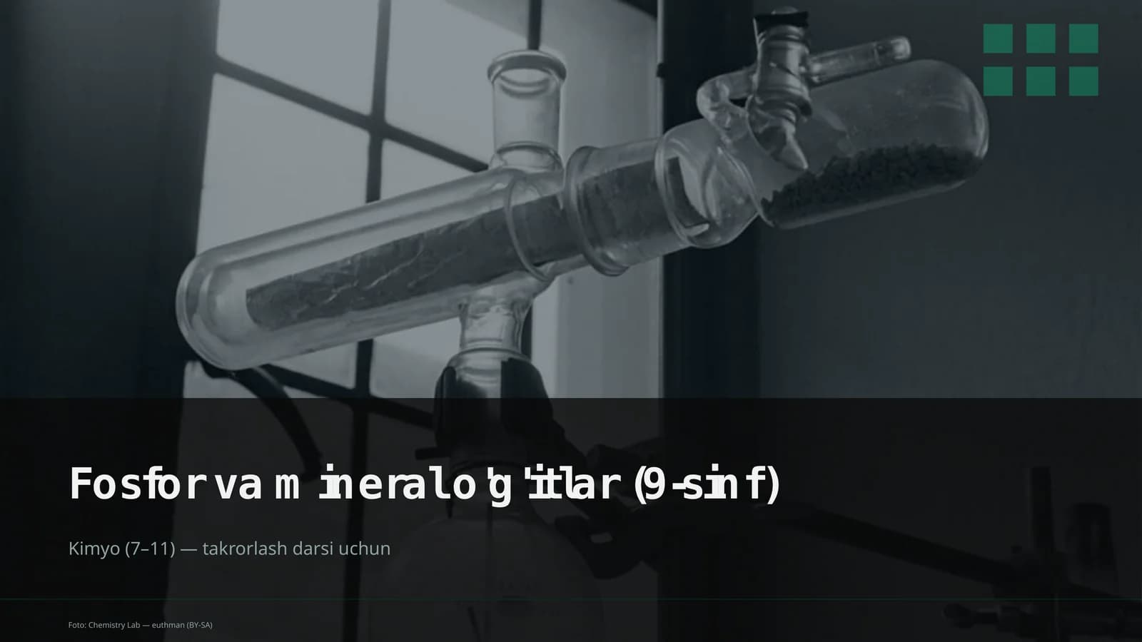 Fosfor va mineral o'g'itlar (9-sinf)
