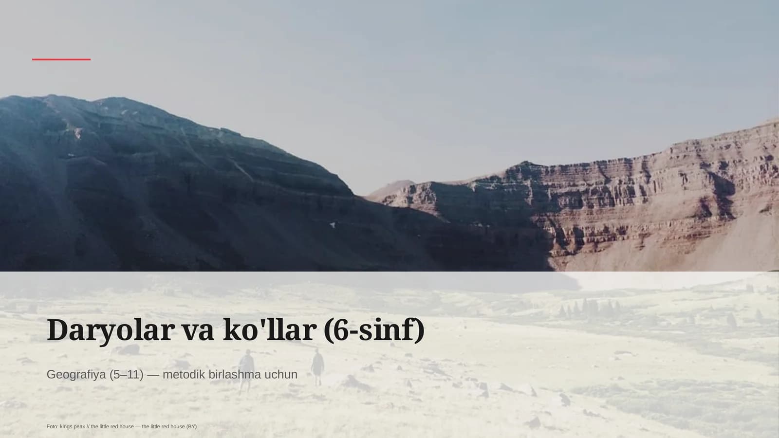 Daryolar va ko'llar (6-sinf)