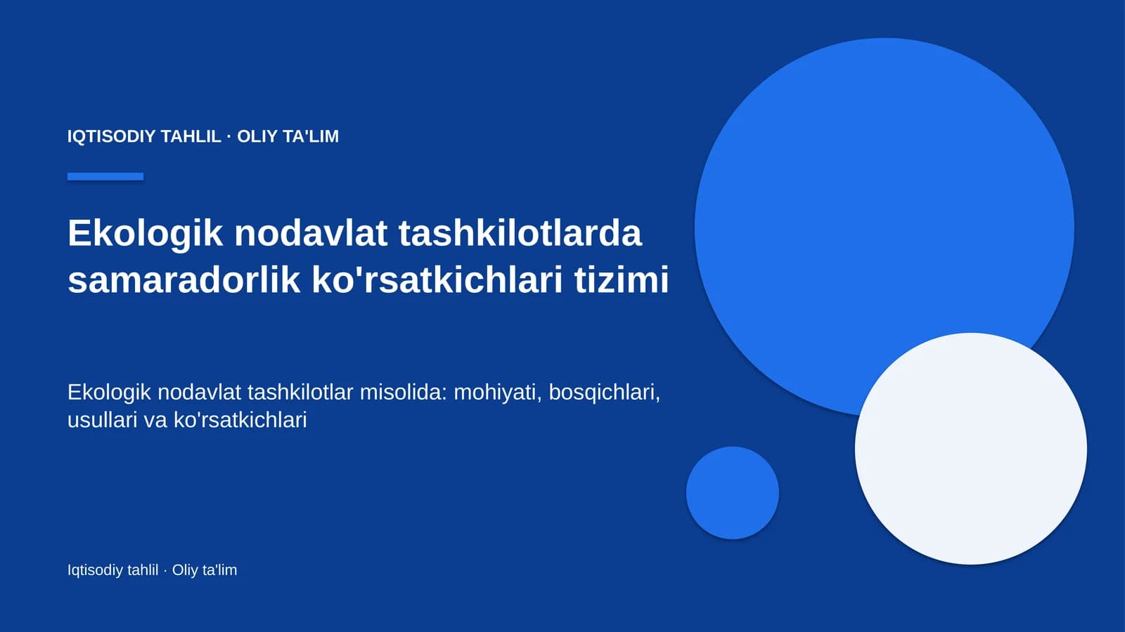 ekologik nodavlat tashkilotlarda samaradorlik ko'rsatkichlari tizimi 6279