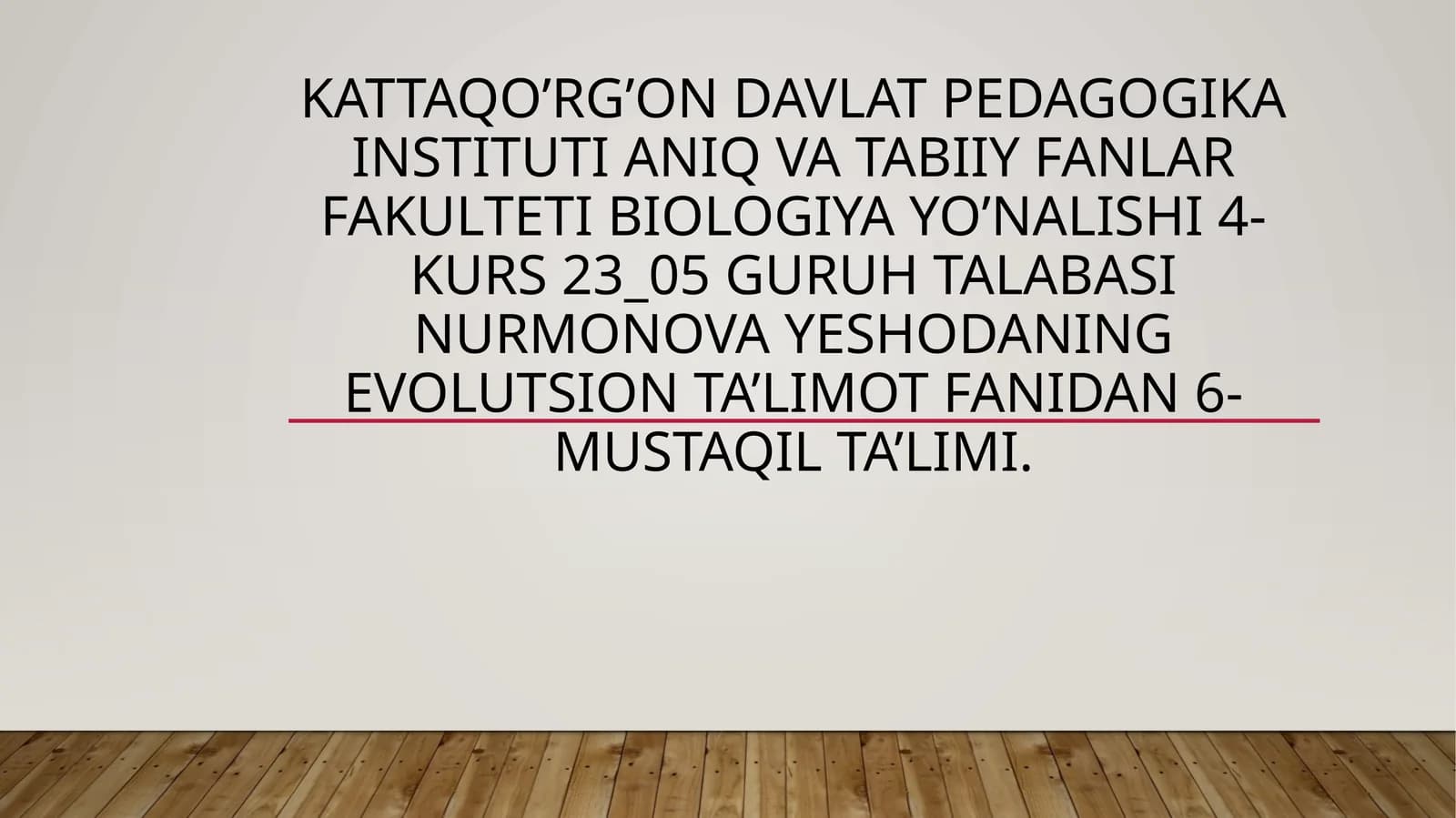 Biologikprogressvaregress:aramorfoz,idioadaptatsiyavaumumiydegeneratsiya